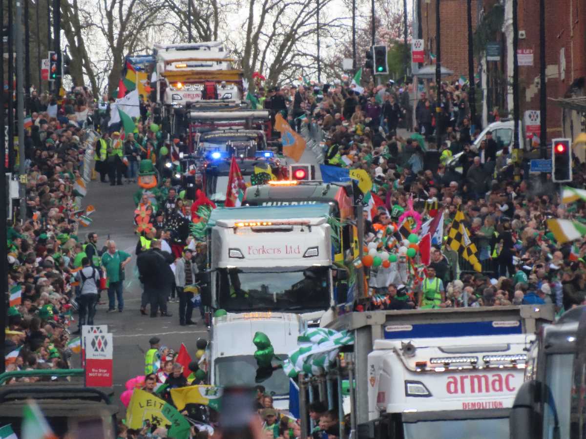 The first St Patrick`s Day Parade in 5 years but on Bradford Street in Digbeth!